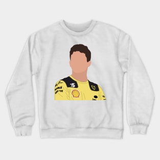 Charles Leclerc in Yellow Crewneck Sweatshirt